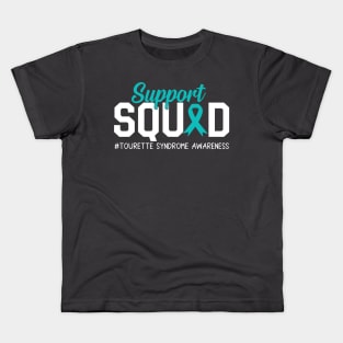 Tourette Syndrome Awareness Support Squad Kids T-Shirt